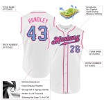 Motif de baseball authentique 3D, maillot noir et rose personnalisé, motif fléchette ardente Motif de baseball authentique 3D, maillot noir et rose personnalisé, motif fléchette ardente