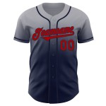 Maillot de baseball rouge et blanc personnalisé authentique Maillot de baseball rouge et blanc personnalisé authentique