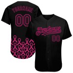 Maillot de baseball authentique personnalisé rose rouge clair Maillot de baseball authentique personnalisé rose rouge clair