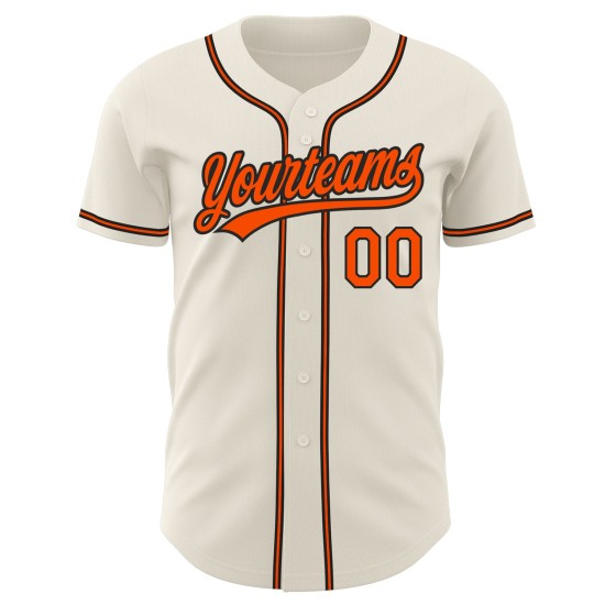 Maillot de baseball personnalisé crème authentique bleu marine-or Maillot de baseball personnalisé crème authentique bleu marine-or