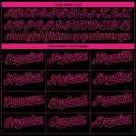 Maillot de baseball authentique personnalisé rose rouge clair Maillot de baseball authentique personnalisé rose rouge clair