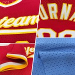 Maillot de baseball personnalisé authentique, chemise côtelée rétro, bleu aqua, blanc et noir Maillot de baseball personnalisé authentique, chemise côtelée rétro, bleu aqua, blanc et noir