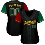 Maillot de baseball personnalisé à rayures fines, authentique, doré, noir et ancien. Maillot de baseball personnalisé à rayures fines, authentique, doré, noir et ancien.