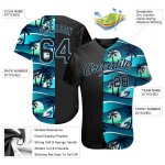 Maillot de baseball authentique personnalisé noir gris-violet Maillot de baseball authentique personnalisé noir gris-violet