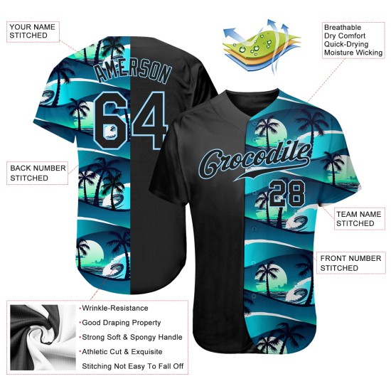 Maillot de baseball authentique personnalisé noir gris-violet Maillot de baseball authentique personnalisé noir gris-violet