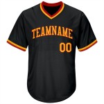 Maillot court de baseball rouge et blanc pour femme, col en V, noir, personnalisé Maillot court de baseball rouge et blanc pour femme, col en V, noir, personnalisé
