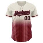 Maillot de baseball bleu marine orange et blanc personnalisé à rayures fines authentiques Maillot de baseball bleu marine orange et blanc personnalisé à rayures fines authentiques