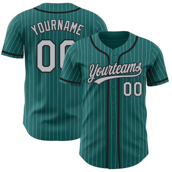 Maillot de baseball personnalisé rouge authentique à rayures noires et crème Maillot de baseball personnalisé rouge authentique à rayures noires et crème