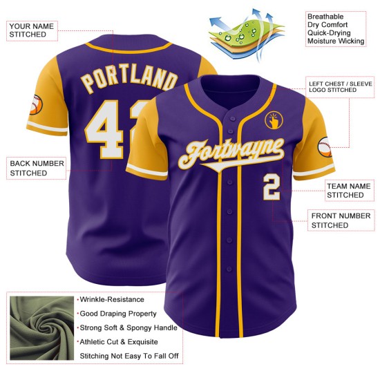 Maillot de baseball noir personnalisé crème authentique Maillot de baseball noir personnalisé crème authentique
