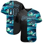 Motif de baseball authentique 3D, maillot noir et rose personnalisé, motif fléchette ardente Motif de baseball authentique 3D, maillot noir et rose personnalisé, motif fléchette ardente